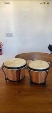 Wooden Dual Bongo Drums