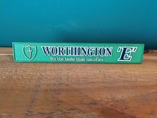 Worthington 'E' Beer Vintage Shelf Clip Bar Pub Advertising Sign