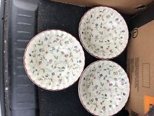 Staffordshire Oakwood Cereal Dessert Soup Salad Bowls X 3 Discontinued 17cm