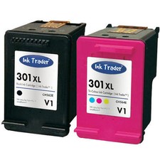 HP 301XL Black & Colour Ink Cartridges - Latest V1 for HP Deskjet 2540
