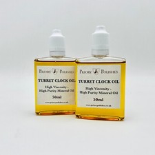 2 X Priory Turret Clock Oil 50