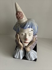 Lladro Vintage Sad Clown Head