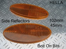 2 HELLA Amber OVAL Side