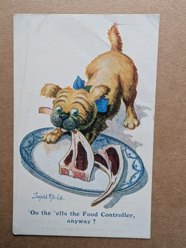 Old postcard ww1 artist - ww1,