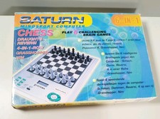 Saturn Mindsport Electronic Chess Model 672 - 6 In 1 Chessboard Draughts Reversi