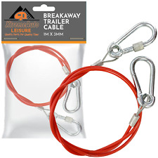 Breakaway Brake Safety Cable Caravan Trailer Heavy Duty Quick Release