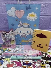 SANRIO Notebook Stationary Hello Kitty Gift Bag Blind Rubber Highlighter Sticker
