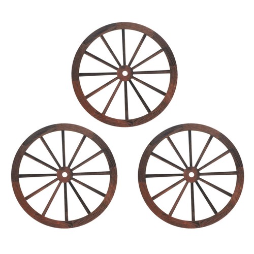 3pcs vintage wooden wagon - wooden,