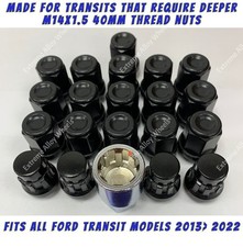 Black Wheel Nuts + Locks For