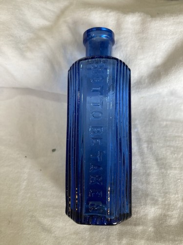 Antique cobalt blue glass - blue,