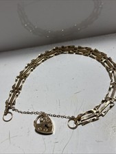 9ct Yellow Gold Gate Bracelet