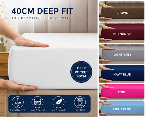 Extra deep fitted sheet - extra, 40