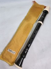Vintage Aulos Recorder No 205 with Original Case Pouch Made In Japan
