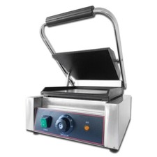 Commercial Electric Panini Machine Smooth Top and bottom Griddle