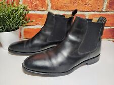 MENS LOAKE CLARIDGE UK 7.5 BLACK LEATHER CHELSEA BOOTS MADE IN ENGLAND