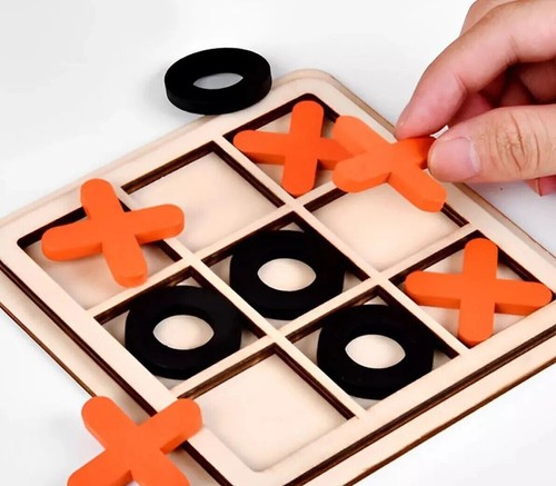 Wooden noughts and crosses - noughts, /