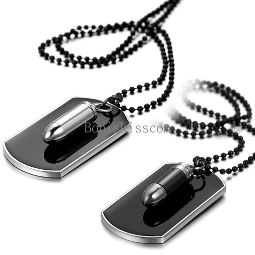 Men stainless steel - stainless, black