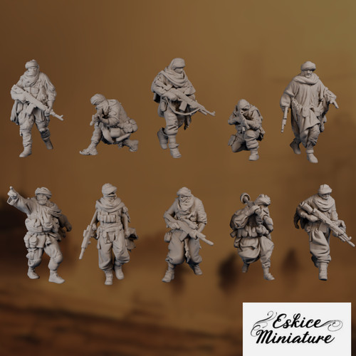 Insurgent fighter miniatures - miniatures, |