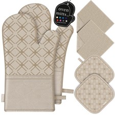 Oven Mitts and Pot Holders Set