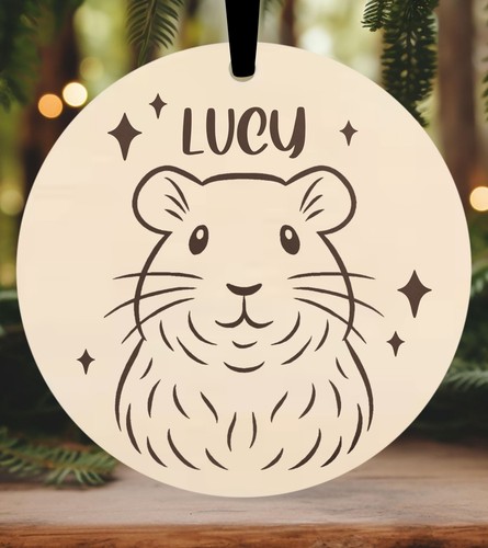 Guinea pig christmas bauble - pig,