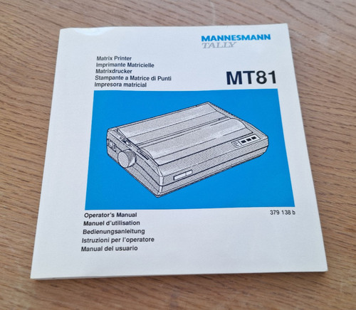 Mannesmann tally mt81 matrix - tally,