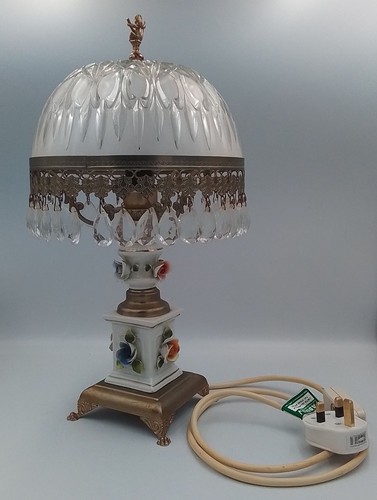 Vintage table lamp with - vintage,