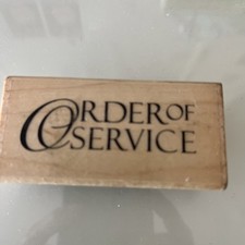 Order Of Service Wedding Stamp