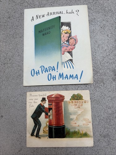 Vintage greeting cards - vintage,