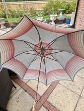 vintage antique Paragon S Fox & Co Ltd Umbrella Wooden Handle parasol bamboo