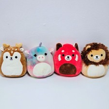 Squishmallow 5" Animals Bundle Dawn Fawn Esmeralda Unicorn Cici Panda Francis