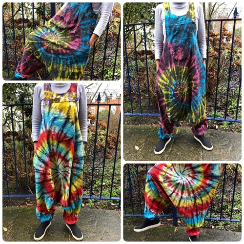 Rainbow tie dye drop crotch - tie,