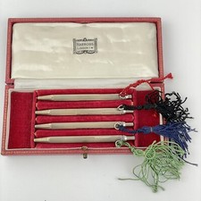 Vintage Set Of 4 Cased Solid