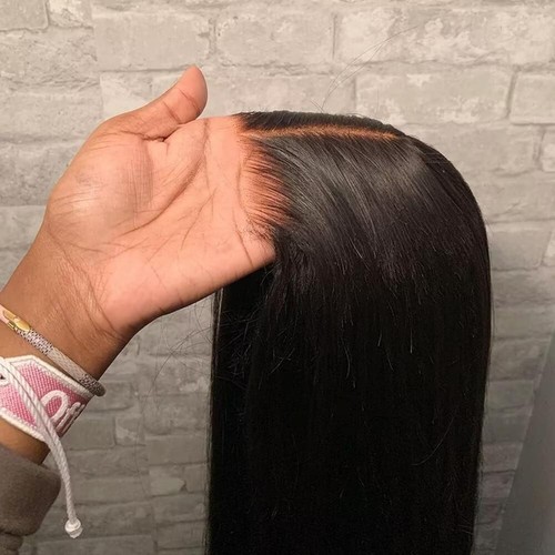 Straight glueless wig human - glueless,