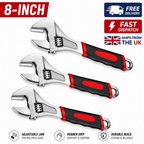 Adjustable wrench spanner - wrench, 8"