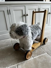 Mulholland and Bailie Vintage Push-Along Sit-On Dog Toy Scotty Dog Terrier