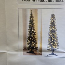 Pre-Lit Pencil Christmas Tree