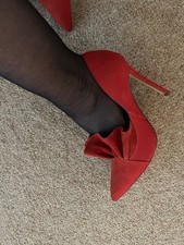 Sexy Red Court Shoes Size 5