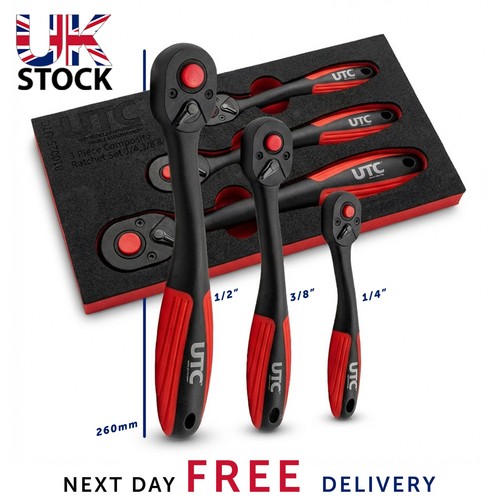 3pc composite handle ratchet - 3pc,