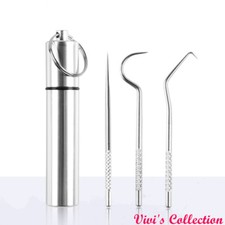 3pcs toothpick set metal - toothpick,