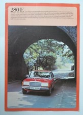MERCEDES BENZ 280E SALOON orig 1978 UK Mkt Sales or Specs Brochure - W123 Series