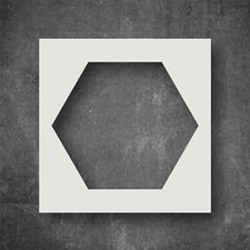 Hexagon Stencil for Wall Art, Home Decor, Kids Crafts, Stencil Painting.
