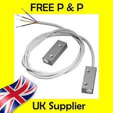 Mini Surface Magnet Set Aluminium Metal Door Contact Burglar Alarm Switch Sensor
