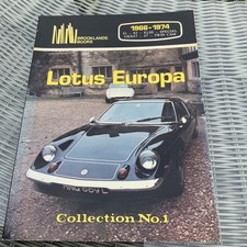 Brooklands Lotus Europa Collection No1 1966-1974 Book S1 S2 ELSE GKN47 Mancave 