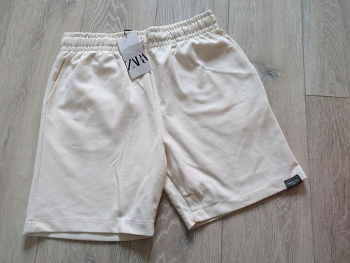Zara cream mens shorts - cream, size