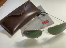 Vintage Ray Ban Diamond Hard Aviator Sunglasses  RB3026 Large Excellent