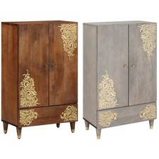Tall Narrow Retro Sideboard