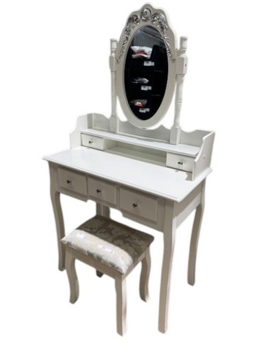 White vanity makeup dressing - vanity,