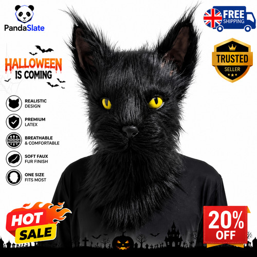 Halloween black cat - black,