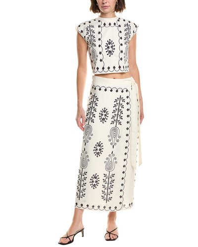 Abbey 2pc top skirt set - top,