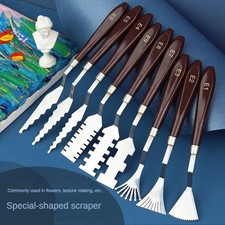 9 Pcs Flower Art Scraper